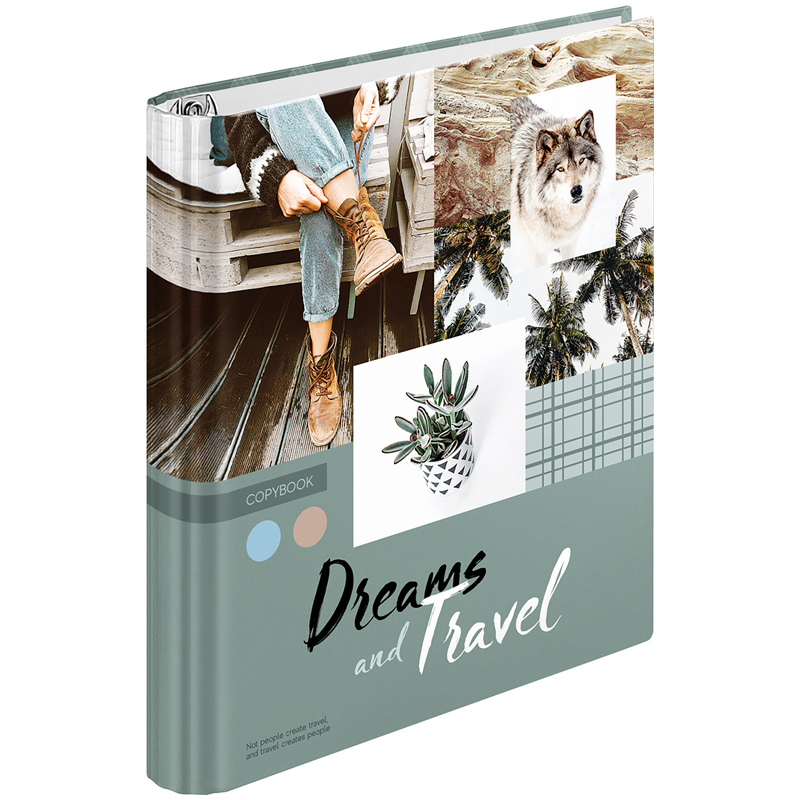 Тетрадь на кольцах А5, 120л., 7БЦ, ArtSpace "Стиль. Dreams and travel", глянцевая ламинация
