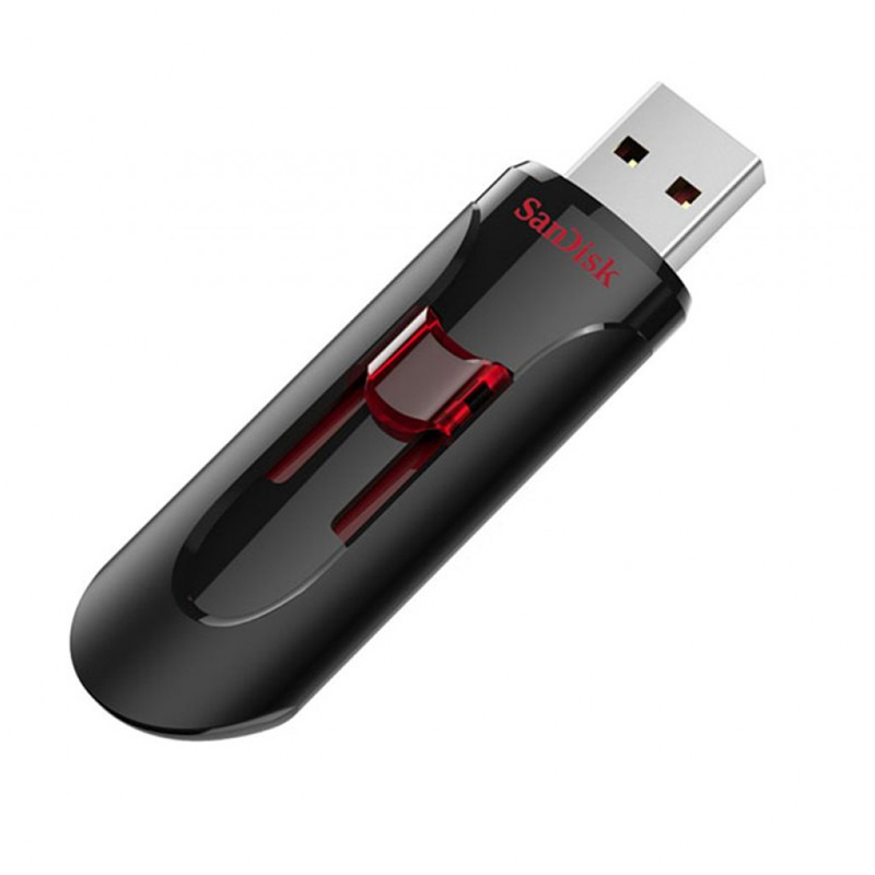 Память SanDisk "Cruzer Glide"  16GB, USB 3.0 Flash Drive, черный