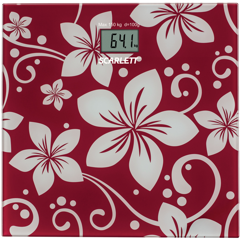 Весы напольные Scarlett SC-BS33E088, электронные, стекло, 150кг