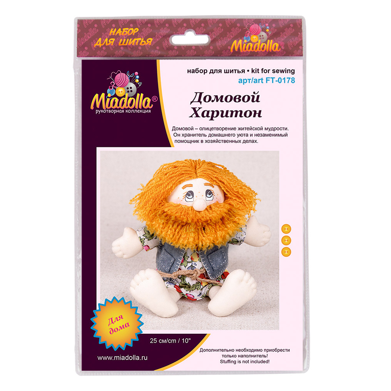 Набор для изготовления игрушки Miadolla "Домовой Харитон"