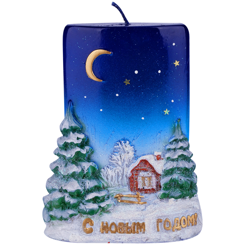 Свеча новогодняя "С Новым Годом-2", 8*4*14см