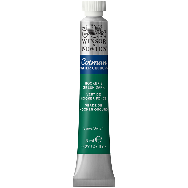 Акварель художественная Winsor&Newton "Cotman", 8мл, туба, темно-зеленый Хукера