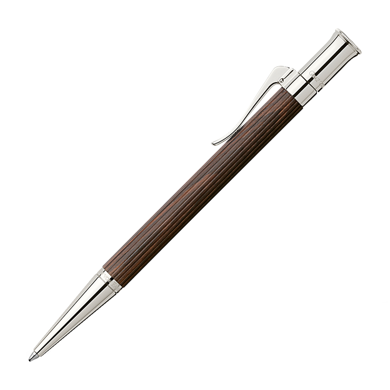 Ручка шариковая Graf von Faber-Castell "Classic Grenadilla" черная, поворотн., подар. уп.