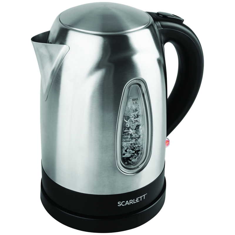 Чайник электрический Scarlett SC-EK21S62, 1,7л, 2200Вт, нержавеющая сталь