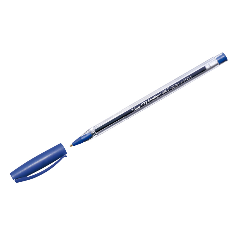 Ручка шариковая Faber-Castell "Trilux 032" синяя, 1,0мм