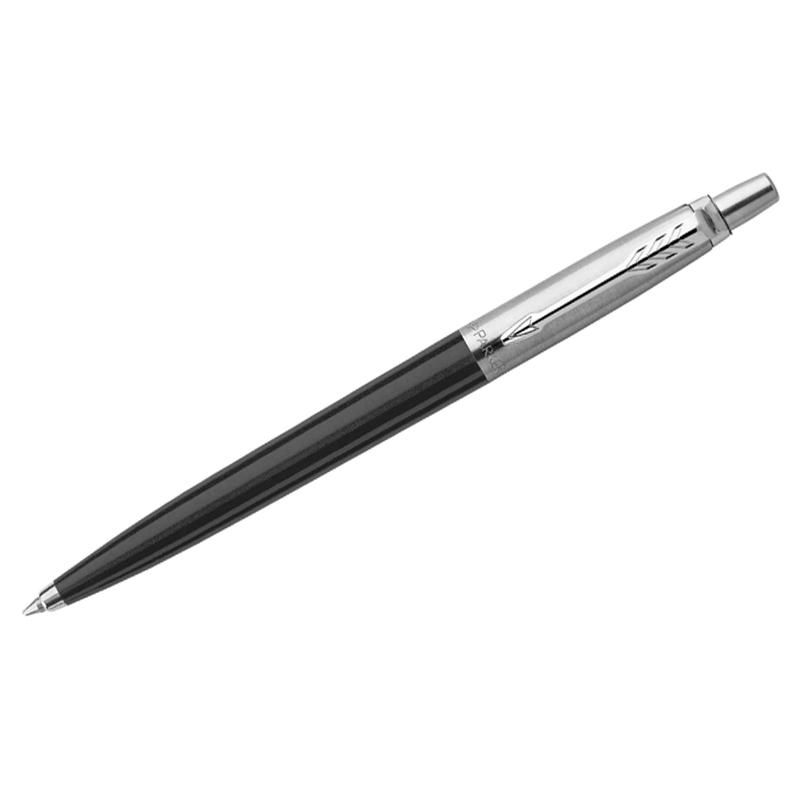 Ручка шариковая Parker "Jotter Black" синяя, 1,0мм, кнопочн., пластик. корпус
