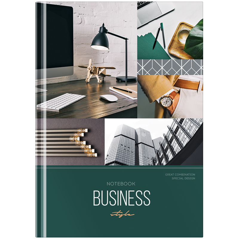 Бизнес-блокнот А5 80л. OfficeSpace "Офис. Stylish workplace", глянцевая ламинация