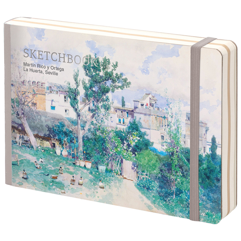 Скетчбук - альбом для рисования 80л., В6 "Art zone", 100г/м2, твердая обложка, карман, доп. листы крафт