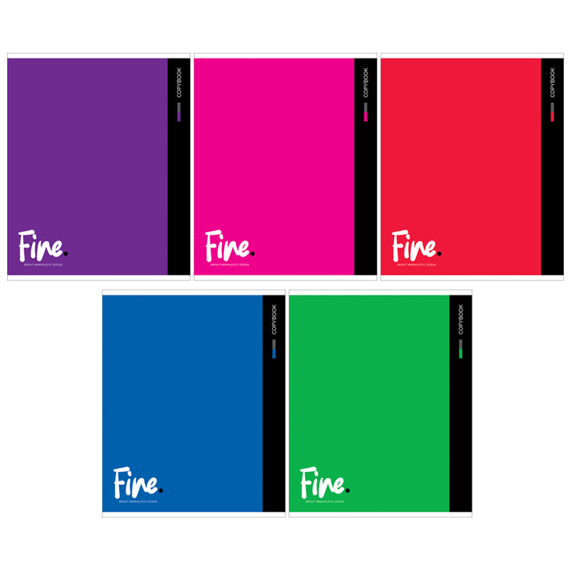 Тетрадь 80л., А5, клетка ArtSpace "Моноколор. Fine color"