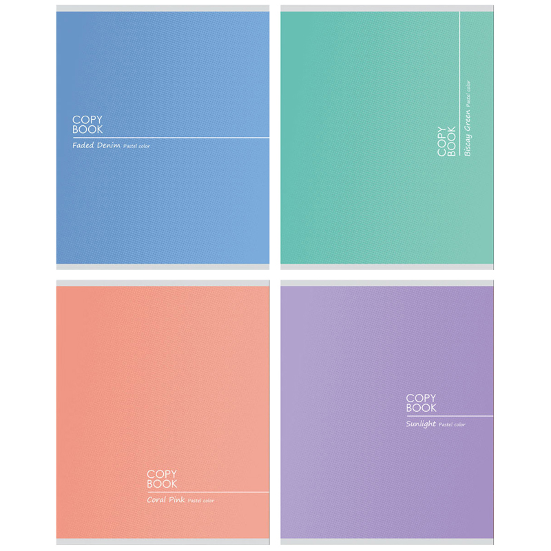 Тетрадь 96л., А5, клетка BG "Pastel color", матовая ламинация