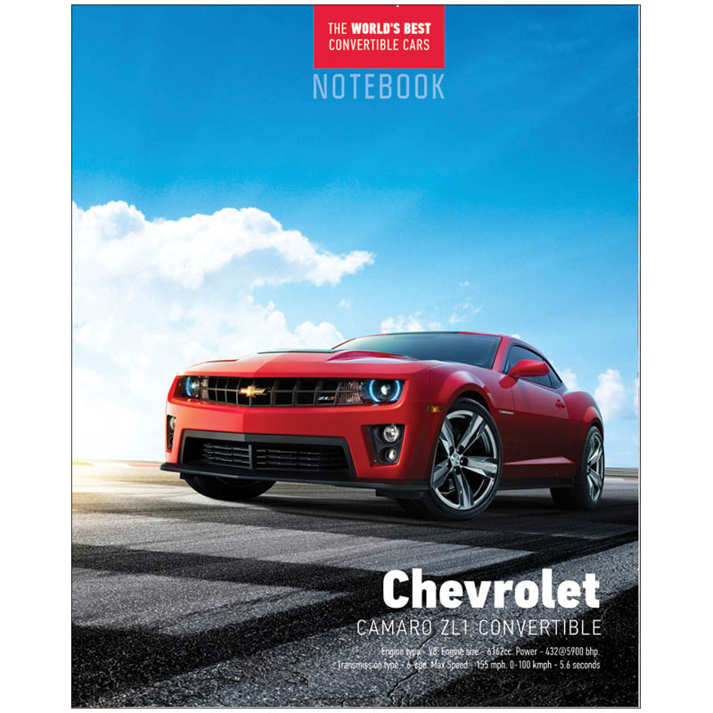 Записная книжка А7 64л. 7БЦ "Авто. Muscle car", глянцевая ламинация