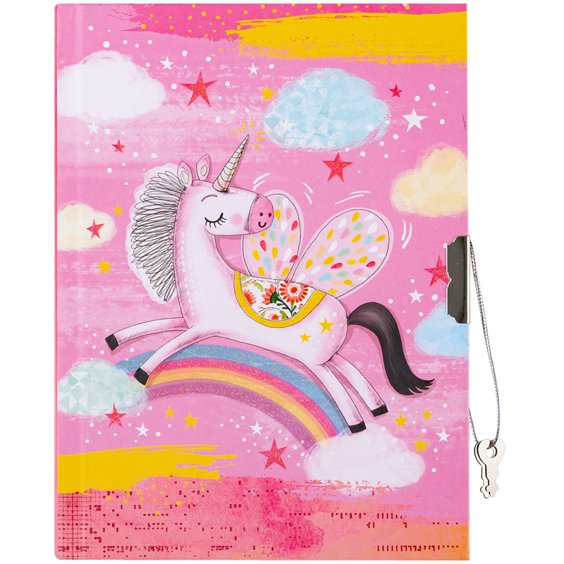 Записная книжка 7БЦ B6 64л. ArtSpace "Happy unicorn" метал. замок