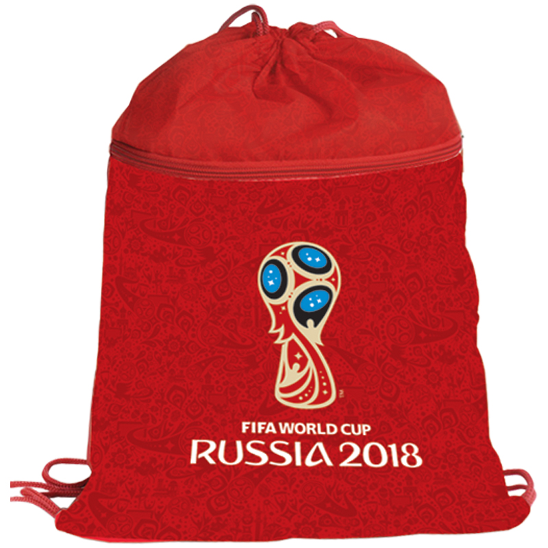 Мешок для обуви 1 отделение Hatber "ЧМ по футболу 2018-Эмблема", 370*470мм