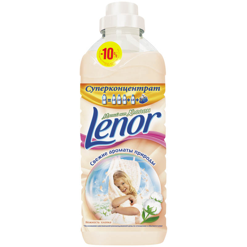 Кондиционер для белья Lenor "Нежность хлопка", концентрат, 1л