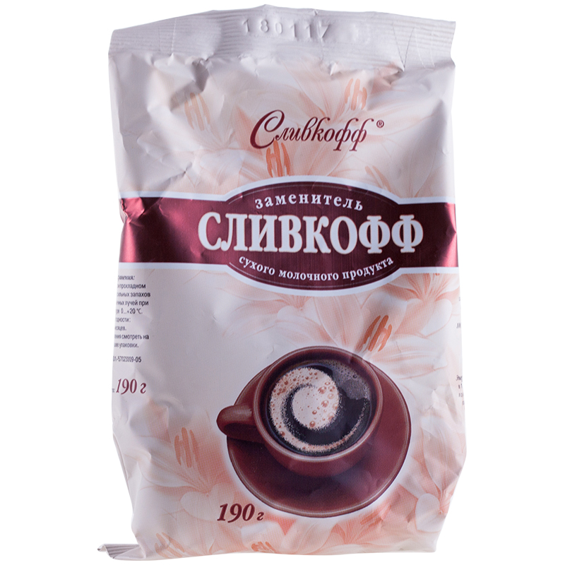 Сливки сухие Сливкофф, вакуумный пакет, 190г