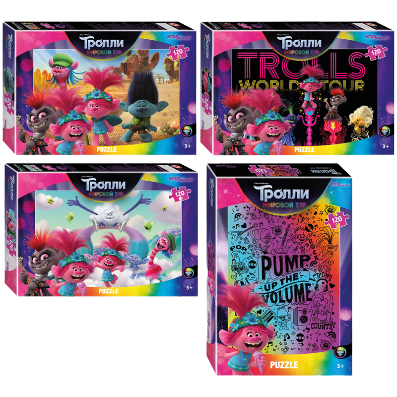 Пазл  120 эл. Step Puzzle "DreamWorks. Trolls 2", ассорти