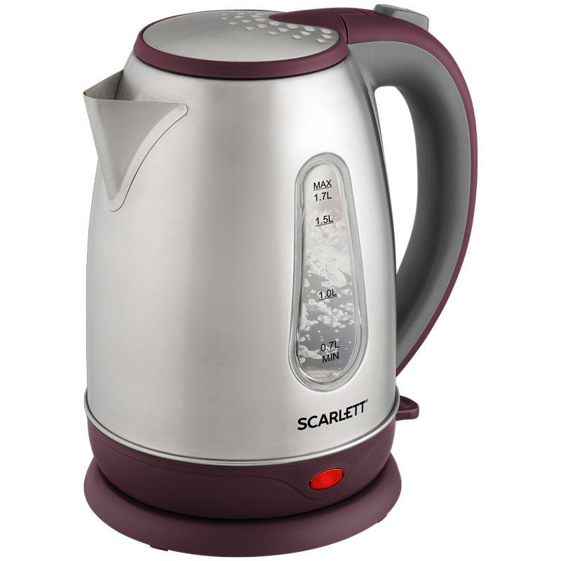 Чайник электрический Scarlett SC-EK21S89, 1,7л, 2200Вт, нержавеющая сталь