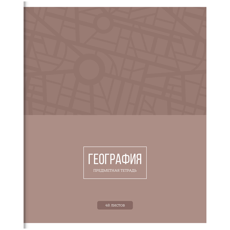 Тетрадь предметная 48л. ArtSpace "Простые решения" - География, ВД-лак