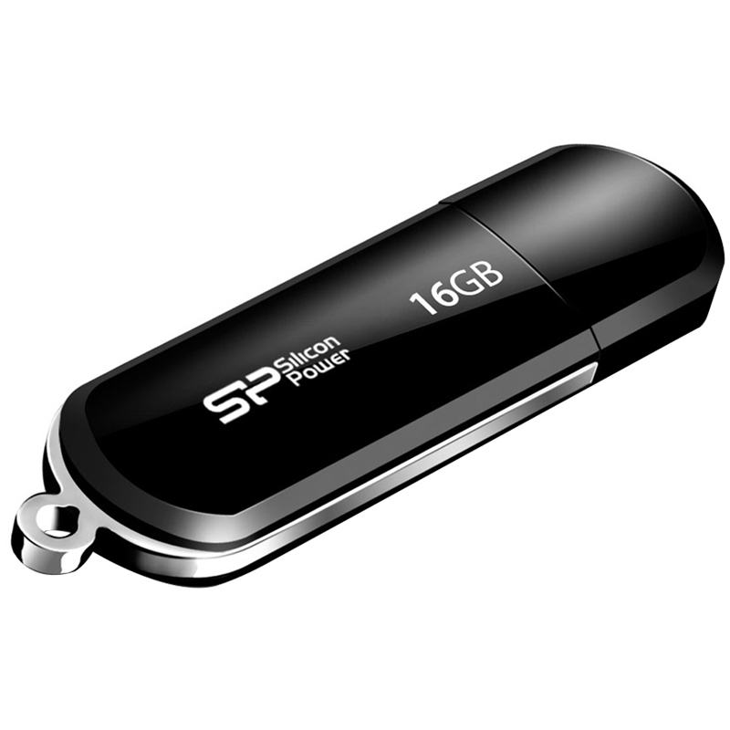 Память SiliconPower "Luxmini 322"  16GB, USB2.0 Flash Drive, черный