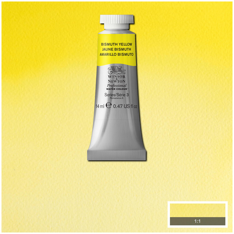 Акварель художественная Winsor&Newton "Professional", 14мл, туба, желтый висмут