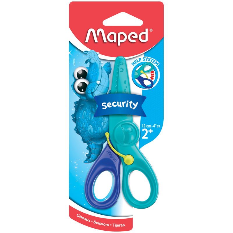 Ножницы детские пластиковые Maped "Kidi Pulse" 12см, европодвес