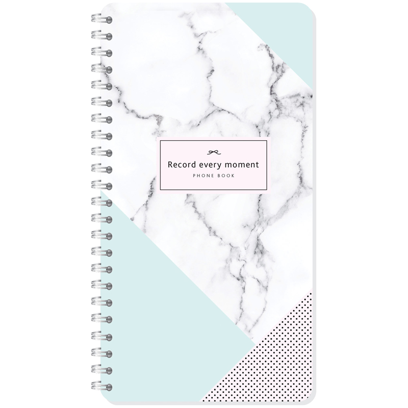 Телефонная книга А5, 80л., на гребне OfficeSpace "Стиль. Marble design", с высечкой