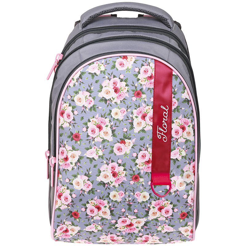 Рюкзак Berlingo Style "Floral" 42*30*20см, 3 отделения, 1 карман, эргономичная спинка