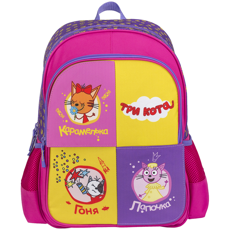 Рюкзак Академия Групп "Три кота" 32*23*10см, 1 отделение, мягкая спинка