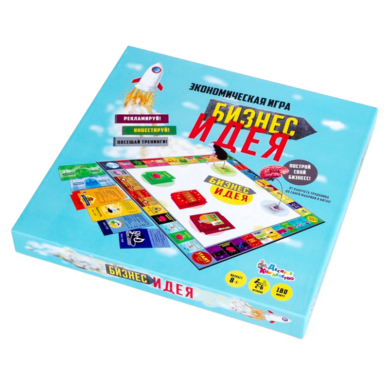 Игра настольная Десятое королевство "Бизнес идея", картоная коробка