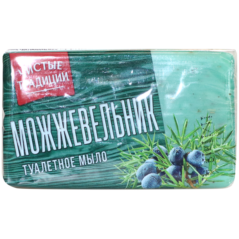 Мыло туалетное Чистые традиции "Можжевельник", пленка, 160г