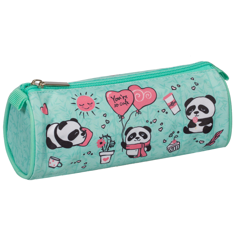 Пенал-косметичка 215*75*90 Berlingo "Hello, Panda", полиэстер