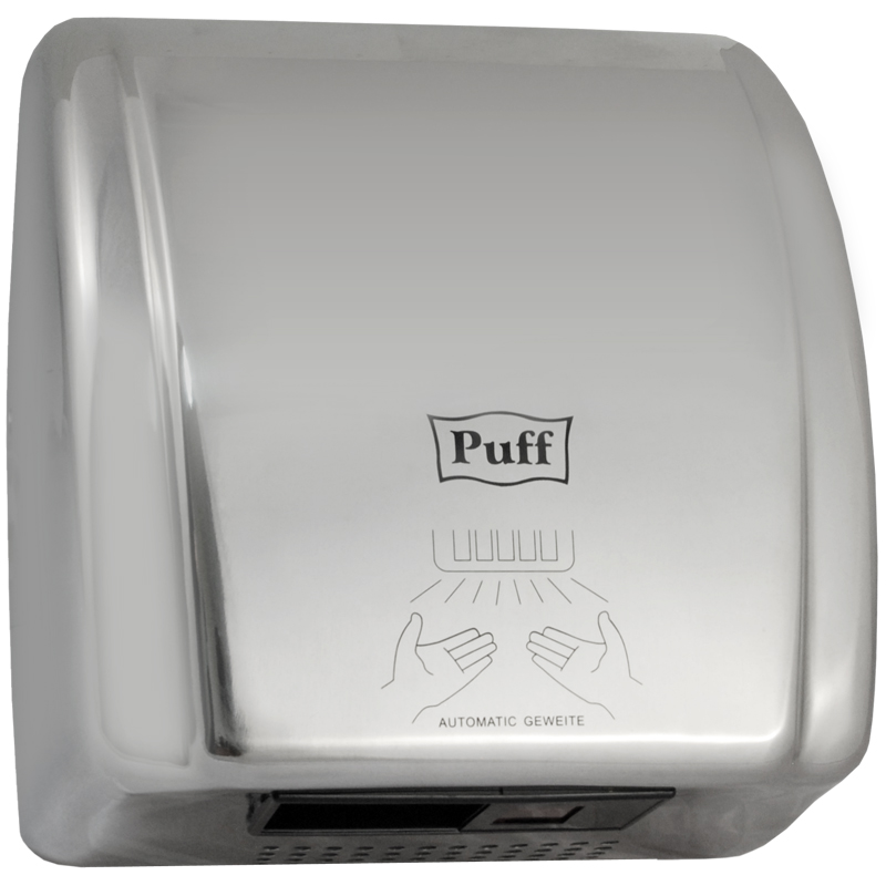 УЦЕНКА-Сушилка для рук Puff 8851S, 2100Вт, нерж. сталь, 245*207*265 мм, хром