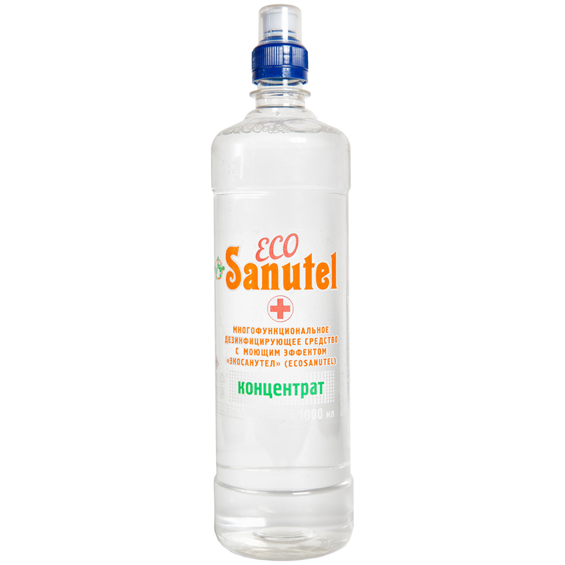 Дезинфицирующее средство многофункц. EcoSanutel с моющ. эффектом, концентрат, 1л (ПОД ЗАКАЗ)