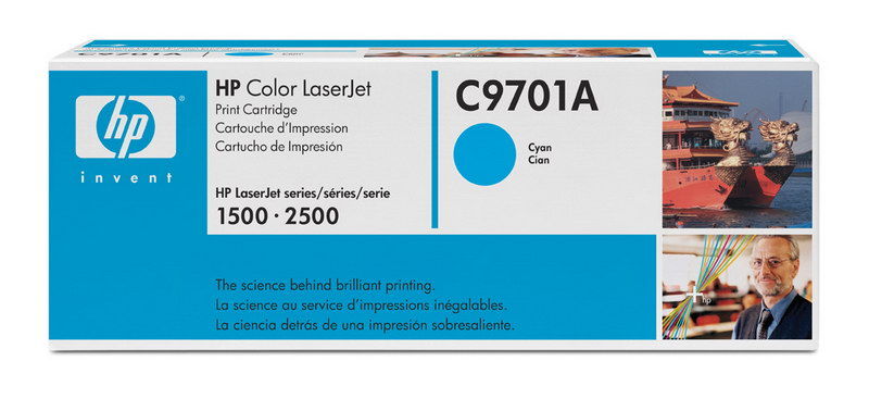 Картридж ориг. HP C9701A голубой для Color LJ 1500/2500 (4000стр)