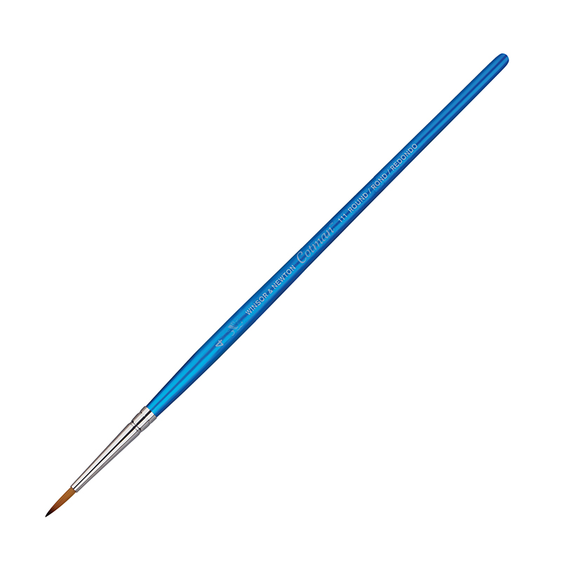 Кисть художественная синтетика Winsor&Newton "Cotman 111", круглая, дизайнерская №4, короткая ручка
