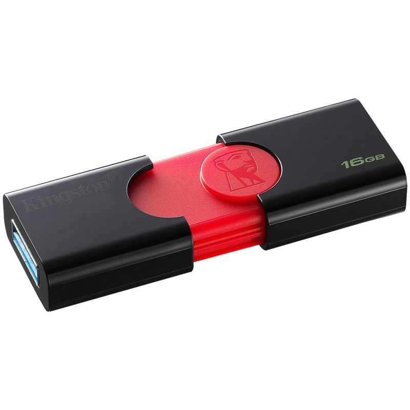 Память Kingston "DT106"  16GB, USB 3.1 Flash Drive, красный, черный