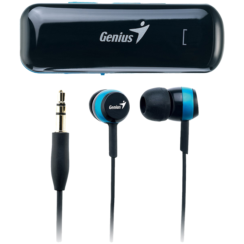 Наушники Genius HS-905BT, bluetooth c приемником, Black&Blue