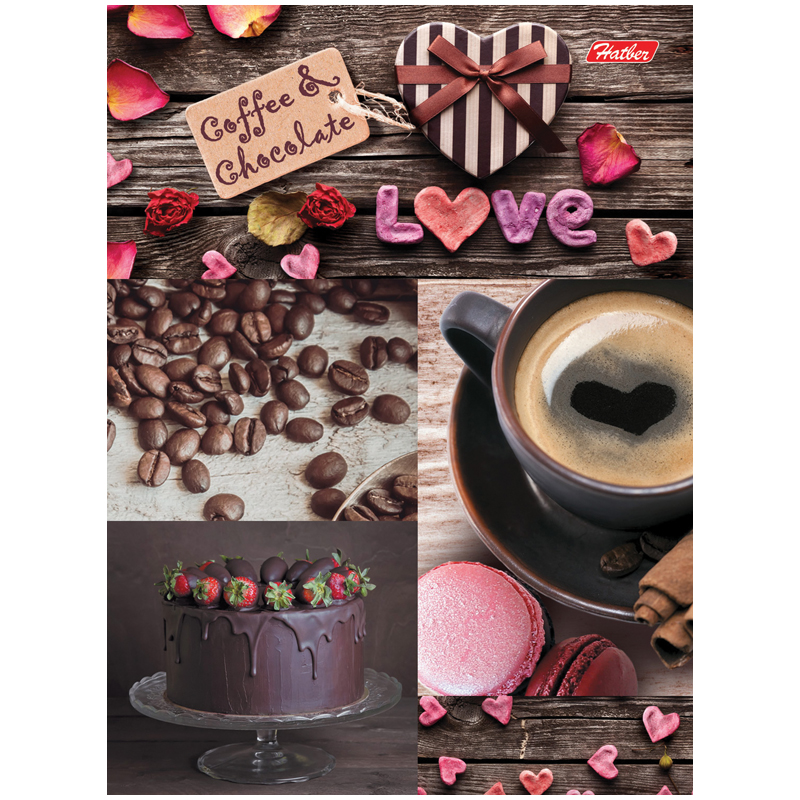 Бизнес-блокнот А6 160л. ЛАЙТ Hatber "Coffe& chocolate"
