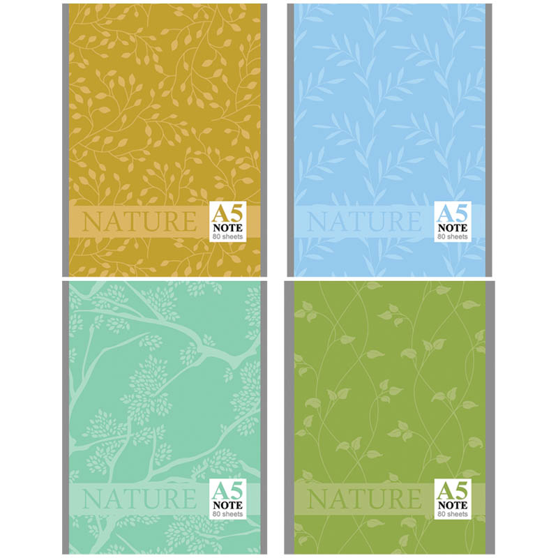 Блокнот А5 80л. на гребне "Nature design"
