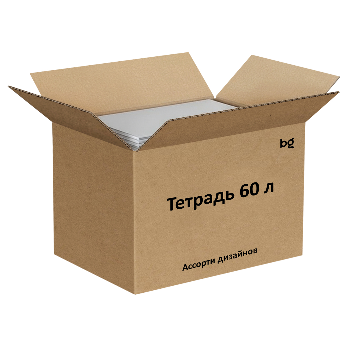 УЦЕНКА-Тетрадь 60л., клетка BG "Ассорти"
