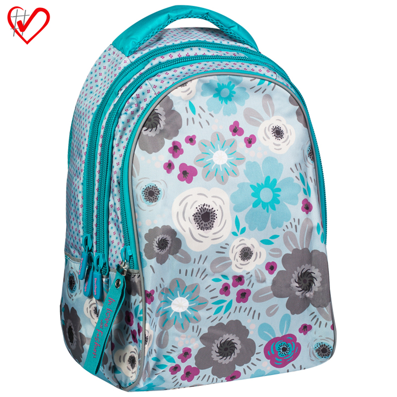 Рюкзак Berlingo inStyle "Flowers" 41*27*20см, 3 отделения, 1 карман, эргономичная спинка