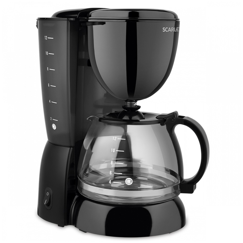 Кофеварка капельная Scarlett SC-CM33007, 750Вт, 1,25л, черная