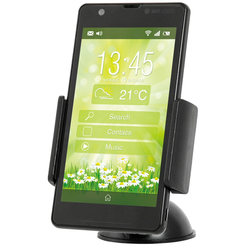 Держатель для смартфона автомобильный Defender CH-105 55-90мм, крепление на на стекло