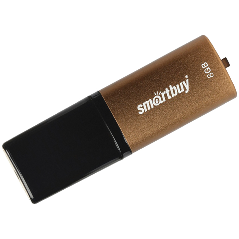 Память Smart Buy "X-Cut"   8GB, USB 2.0 Flash Drive, коричневый (металл.корпус)