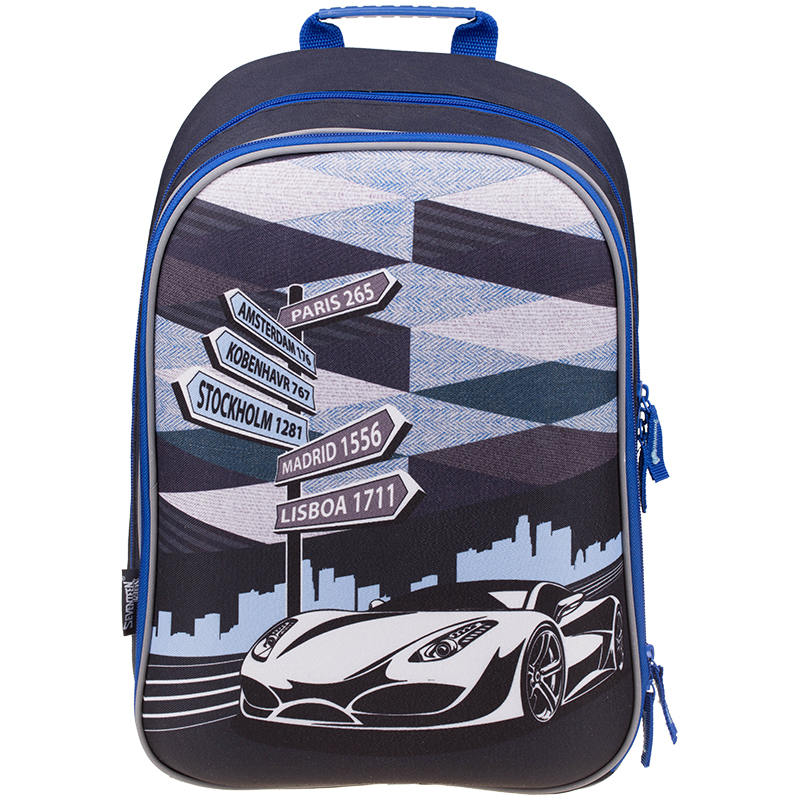 Рюкзак Seventeen Kids "Авто" 39*28*15см, 2 отделения, эргономичная спинка