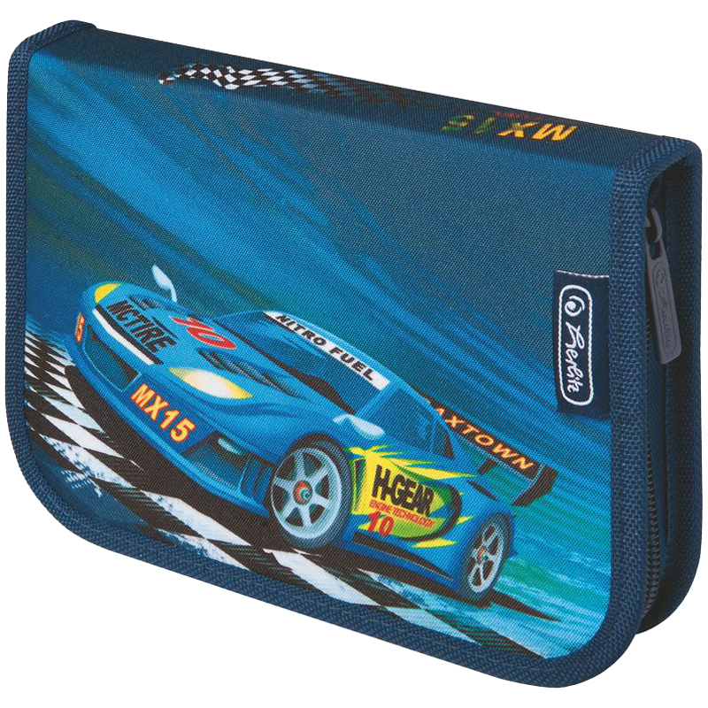 Пенал 1 отделение 200*140*35 "Super racer", с наполнением