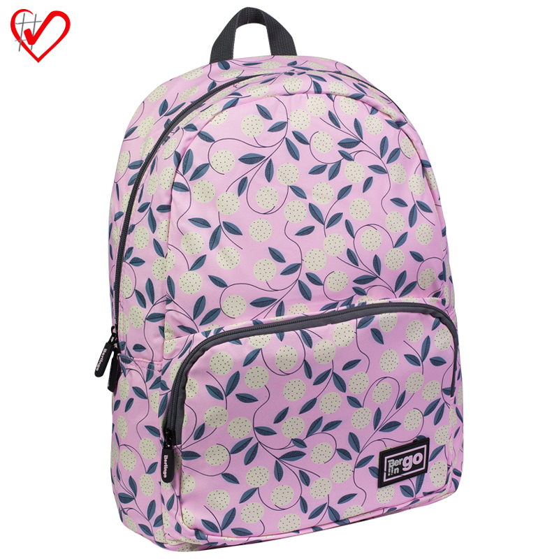 Рюкзак Berlingo Casual "Pink" 42*29*14см, 1 отделение, 2 кармана, уплотненная спинка