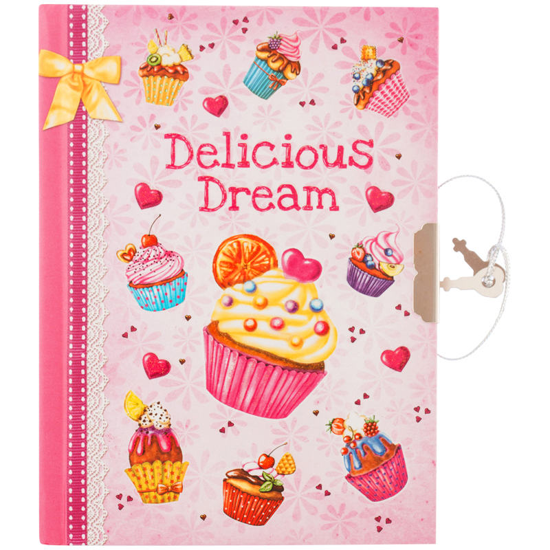 Записная книжка 7БЦ А6 64л. ArtSpace "Cupcake", метал. замок