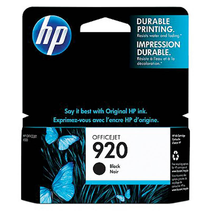 Картридж ориг. HP CD971AE (№920) черный для OfficeJet 6000/6500/7000/7500 (420стр)