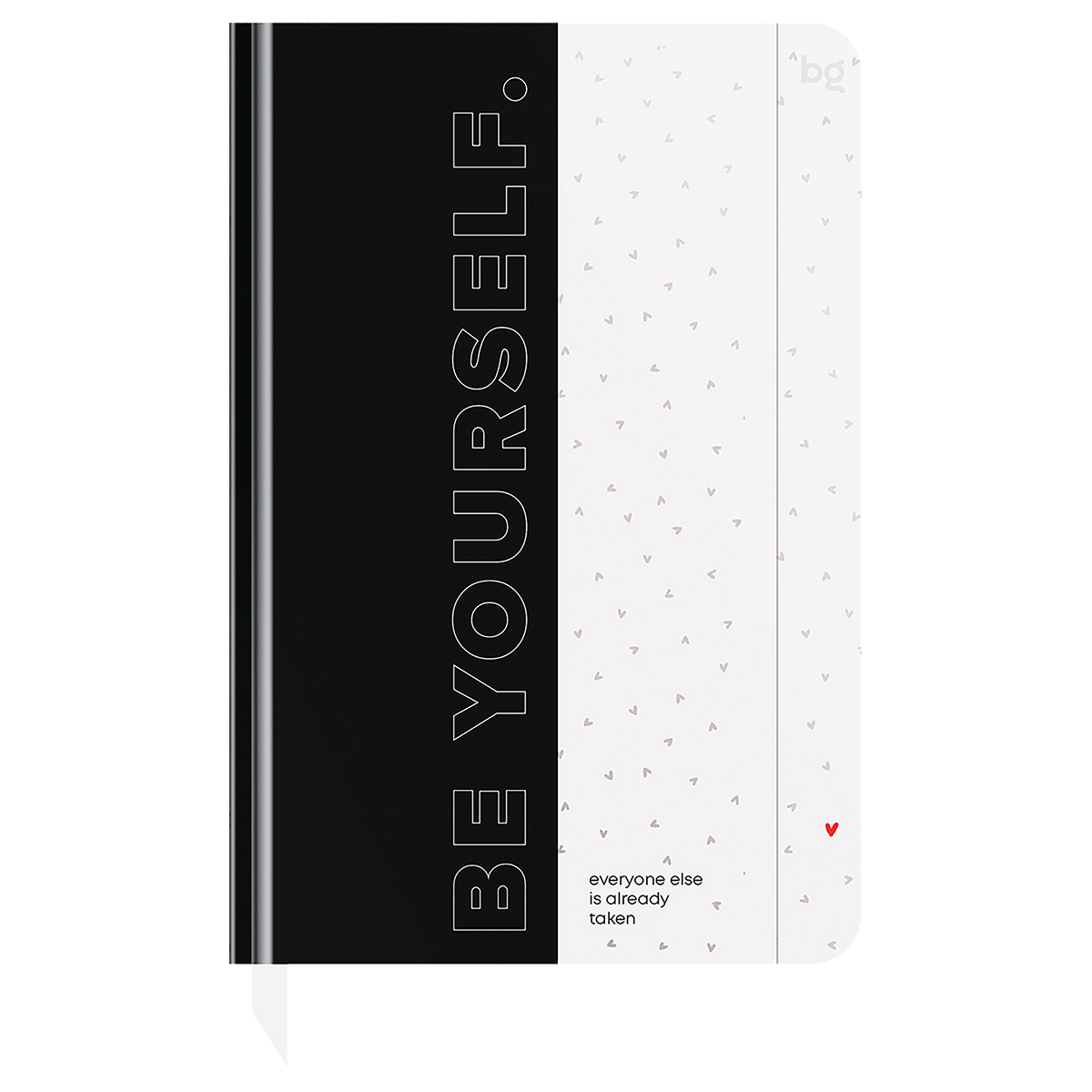 Ежедневник недатированный А5, 136л., 7БЦ BG "Minimal. B&W", глянцевая ламинация, отд. фольгой